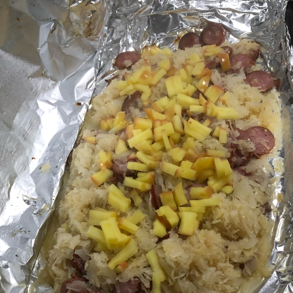 Roasted Sausage and Sauerkraut