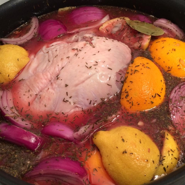 Salty and Sweet Cranberry Citrus Brine