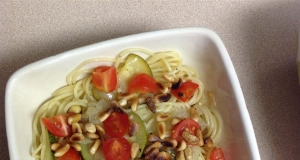 Zucchini Pasta with Pine Nuts