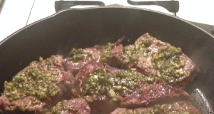 Lemon Basil Pesto Flat Iron Steak