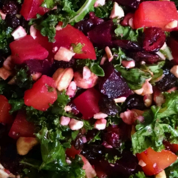 Roasted Beet and Kale Salad