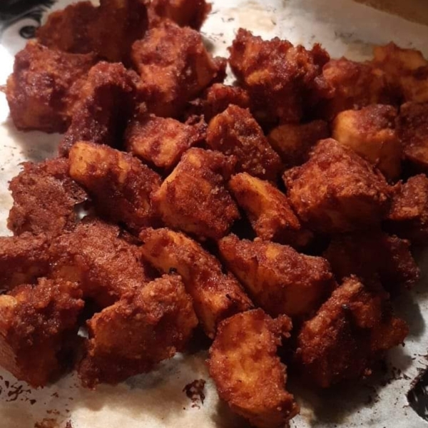 Baked BBQ Breaded Tofu