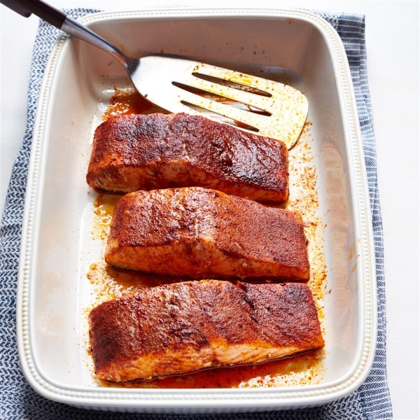 Jacob's Grilled Cajun Salmon with Roasted Fingerling Potatoes