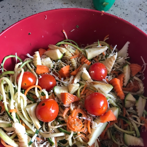 Spiral Zucchini Salad