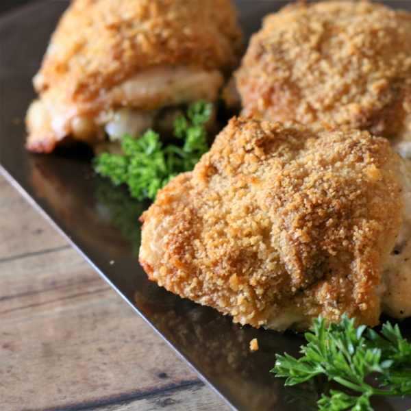 Parmesan-Crusted Chicken Thighs