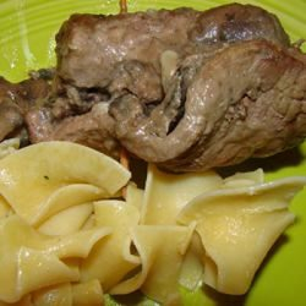 Mushroom Stuffed Beef Rouladen