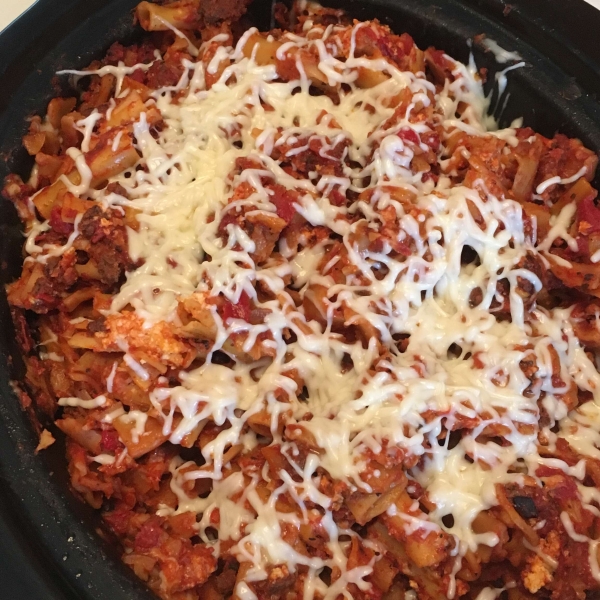 Slow Cooker Baked Ziti