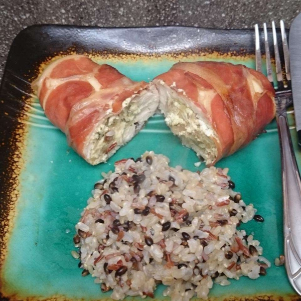 Prosciutto-Wrapped Chicken Breasts with Herbed Goat Cheese
