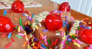 Chocolate Covered Marshmallow Ice Cream Cone Treats