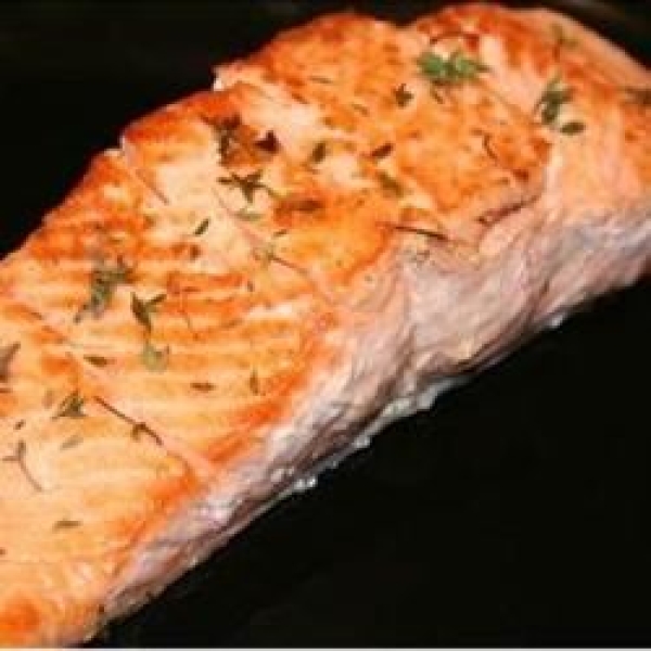 Thyme Salmon with Sage Pasta