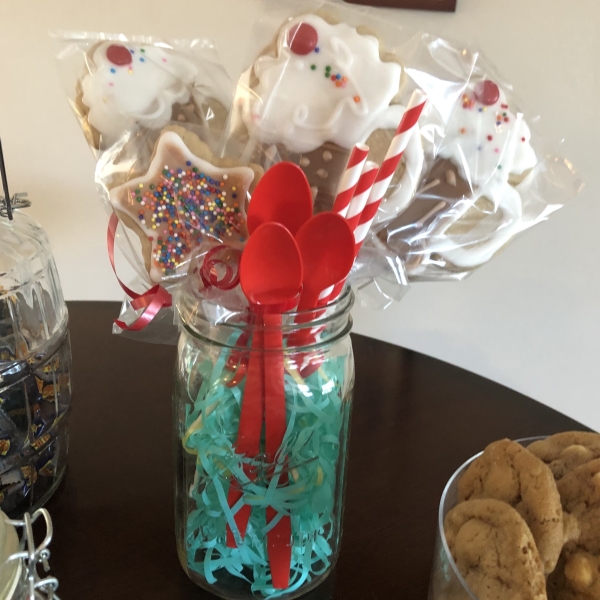 Cut-Out Cookies in a Flower Pot