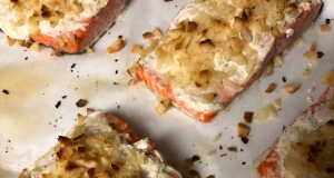 Creamy Macadamia Nut Baked Salmon