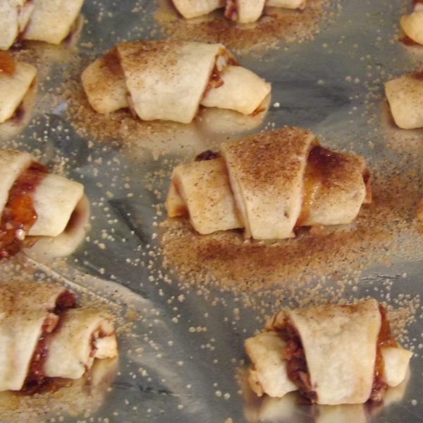 Raspberry and Apricot Rugelach