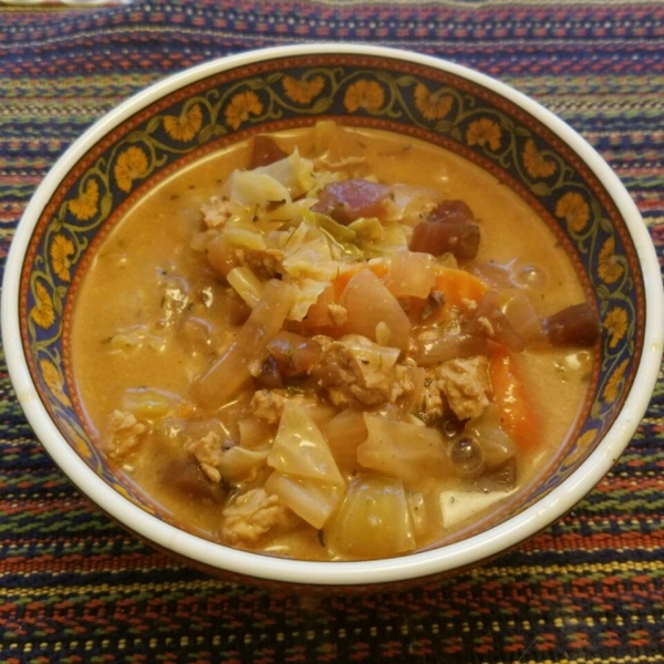 Cabbage Veggie Cream Soup