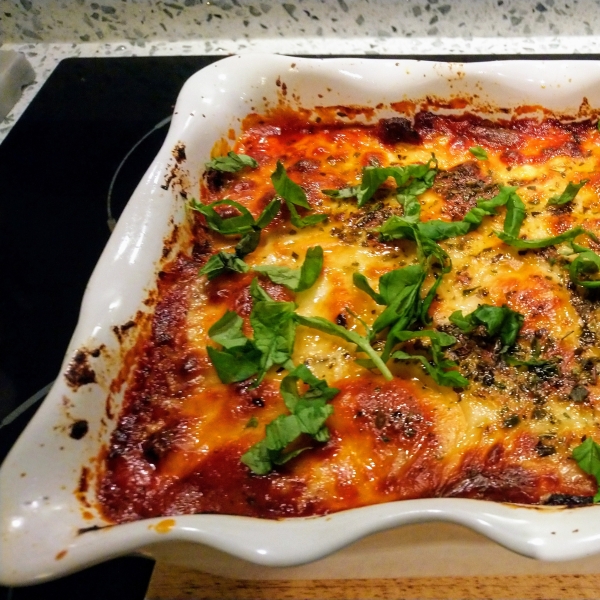 Cheesy Baked Eggplant