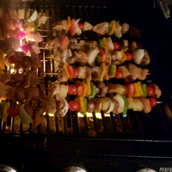 Chicken and Bacon Shish Kabobs