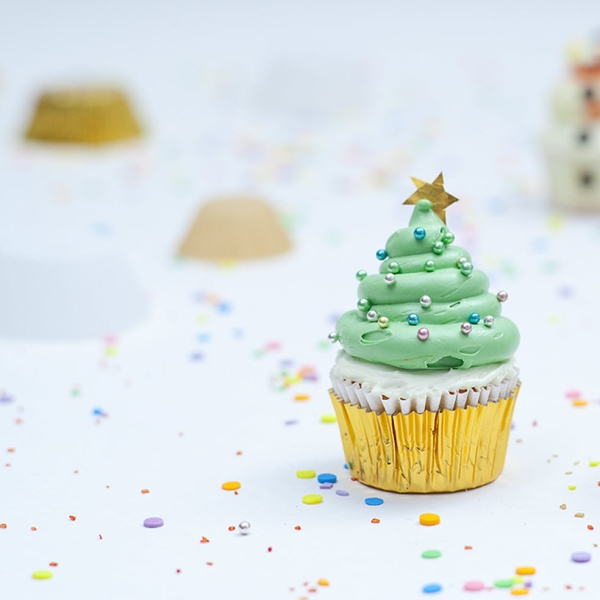 Christmas Tree Cupcakes