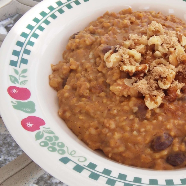 Slow Cooker Pumpkin Oatmeal