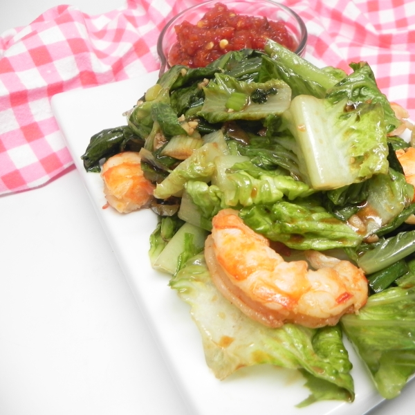 Stir-Fried Lettuce with Garlic