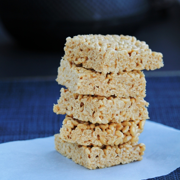 Salted Caramel Marshmallow Crispy Treats (Gluten Free)