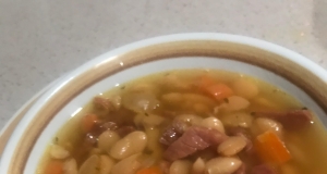 Dad's Lima Bean Soup with Ham Bone