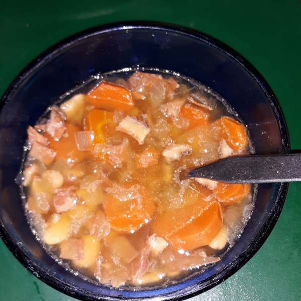 Dad's Lima Bean Soup with Ham Bone