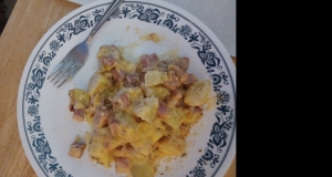 Leftover Ham -n- Potato Casserole