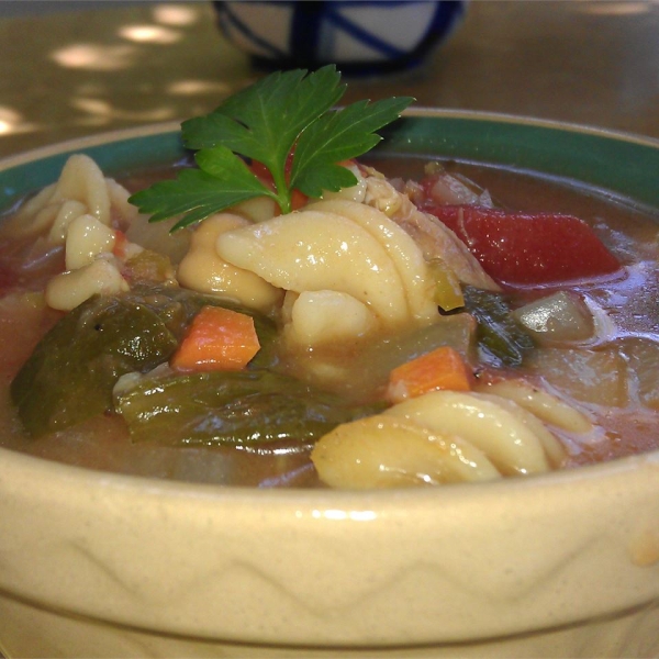 Chickpea and Pasta Soup