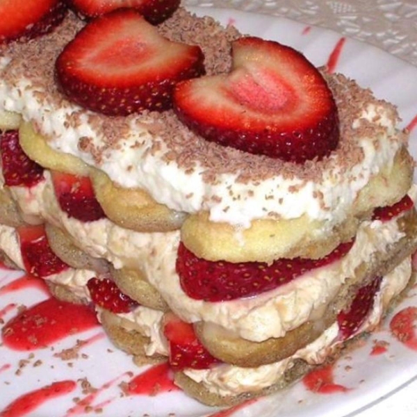 Strawberry Tiramisu for Two