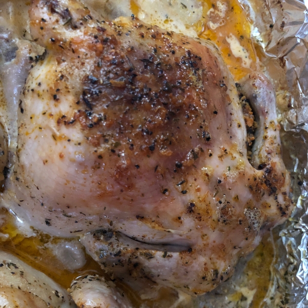 Cornish Hens with Garlic Cream Cheese