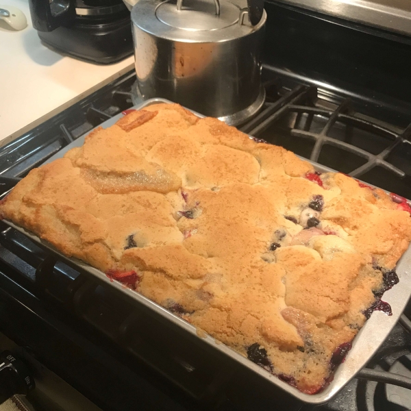 Blackberry and Blueberry Cobbler