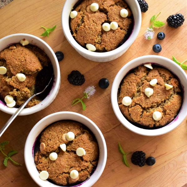 Blackberry and Blueberry Cobbler