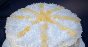 Coconut Cake with Crushed Pineapple