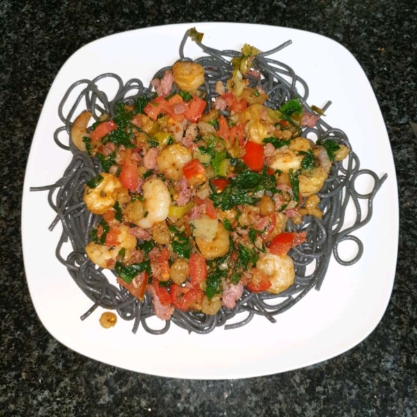 Naked Shrimp Pasta