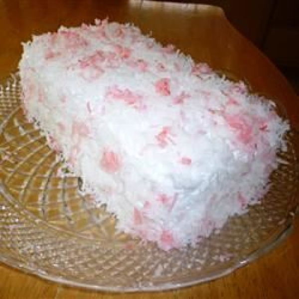 Coconut Cake with Pineapple Filling