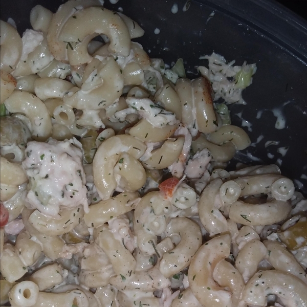 Simple Ranch Chicken Macaroni Salad