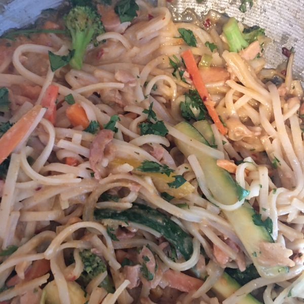 Chicken Stir-Fry with Thai Peanut Sauce