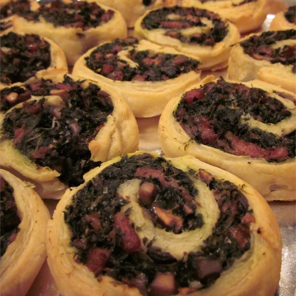 Spinach and Mushroom Pinwheels