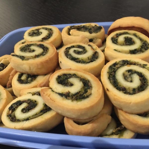 Spinach and Mushroom Pinwheels