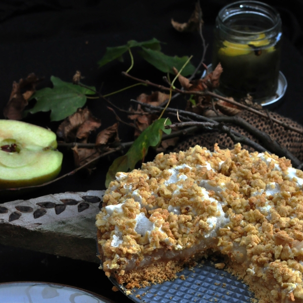Vegan Apple Pie with Foam