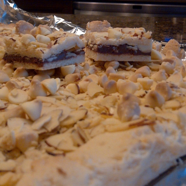 White Chocolate Hazelnut Spread Bars