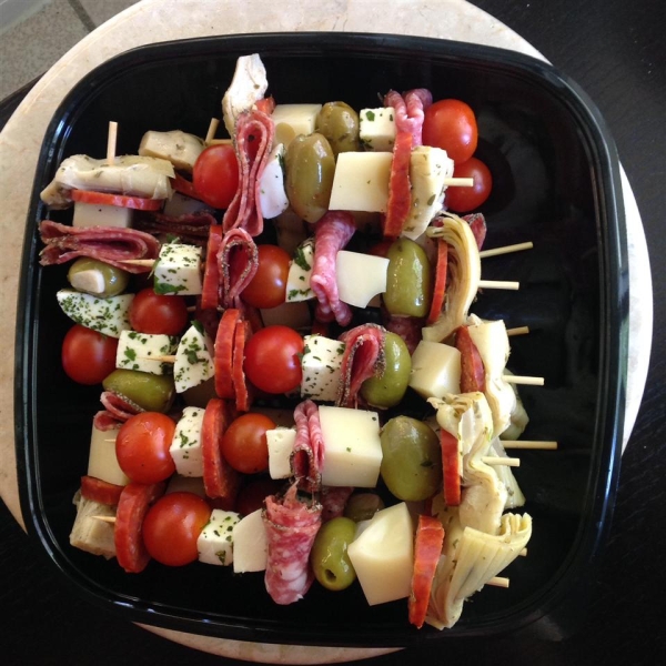 Antipasto on a Stick