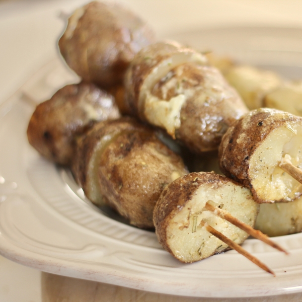 Skewered Grilled Potatoes