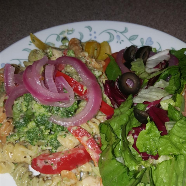 Basil Chicken and Pasta