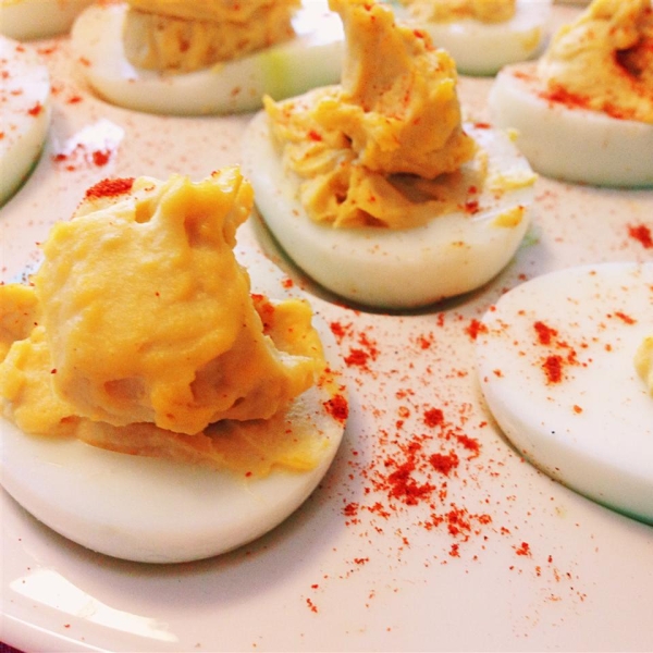 J's Horseradish Deviled Eggs