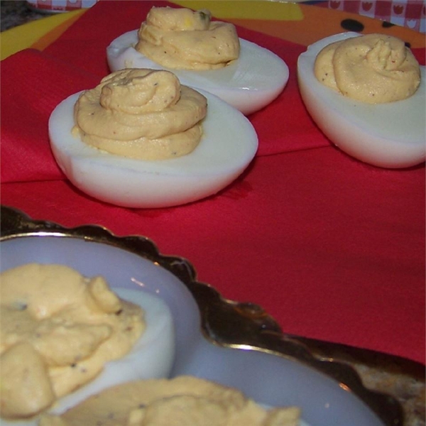 J's Horseradish Deviled Eggs