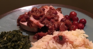 Pork Tenderloin with a Honey Grape Sauce