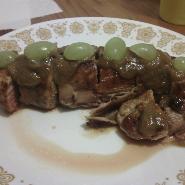 Pork Tenderloin with a Honey Grape Sauce