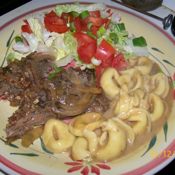 Slow Cooker Balsamic Beef and Onions