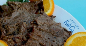 Grilled Blood Orange Chuck Steak